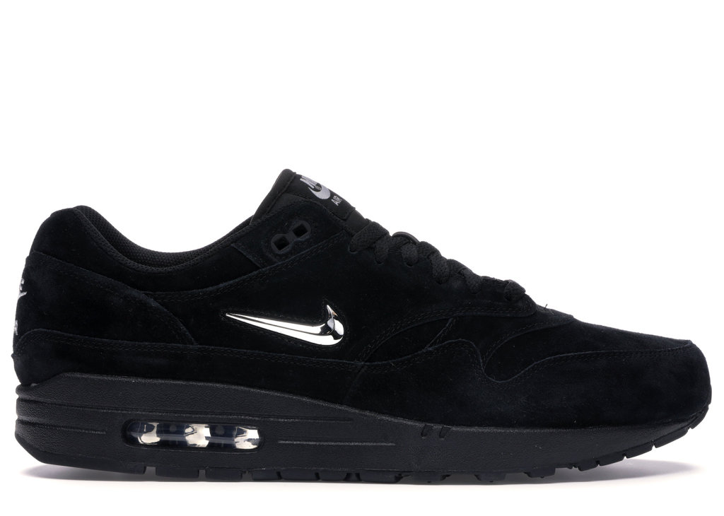 Nike Air Max 1 Jewel Black Chrome Black/Chrome-Black (918354-005)