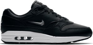 Nike Air Max 1 Jewel Black Silver Black/Metallic Silver-White (918354-001)