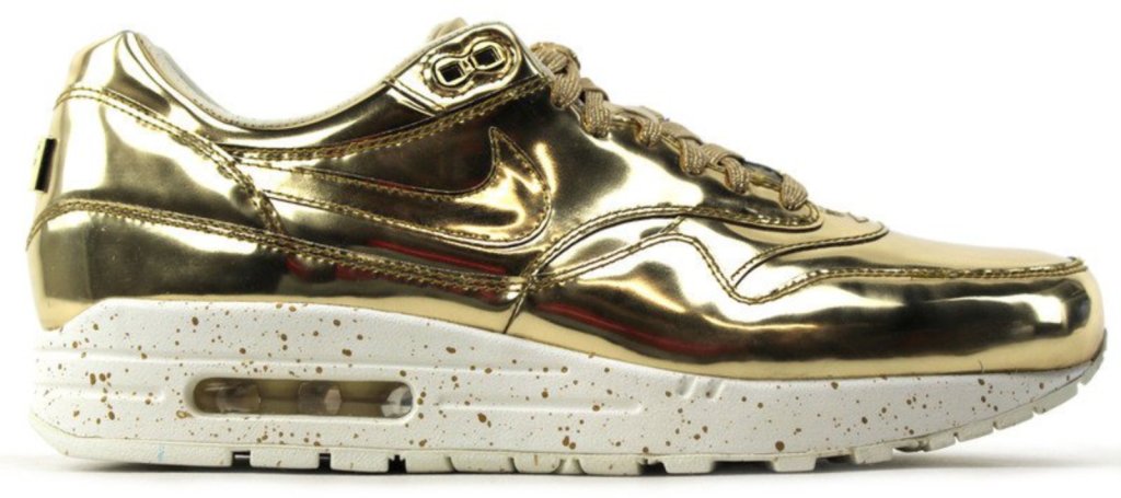 Nike Air Max 1 Liquid Gold Metallic Gold/Metallic Gold-Sail (635786-770)