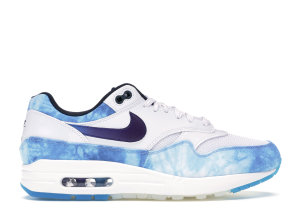 Nike Air Max 1 N7 Acid Wash 2018 (W) White/Court Purple-Dark Obsidian (AO2321-100)