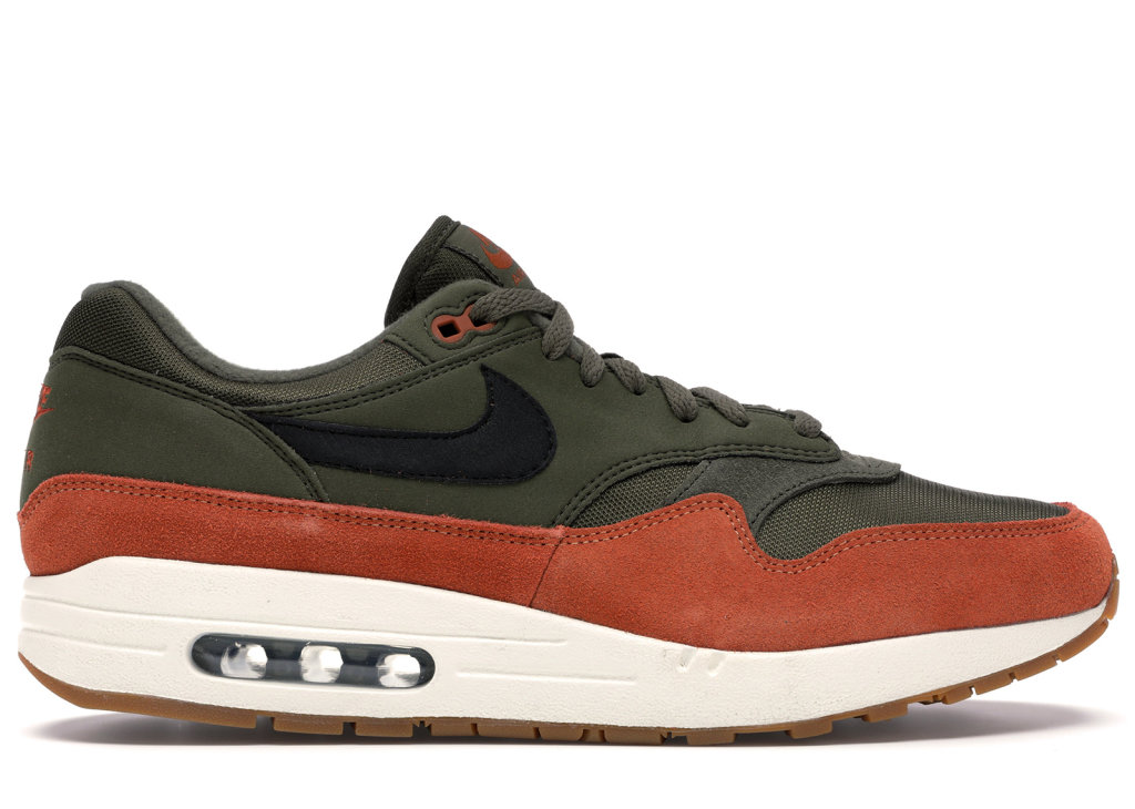 Nike Air Max 1 Olive Canvas Dark Russet Olive Canvas/Black-Dark Russet-Sail (AH8145-301)