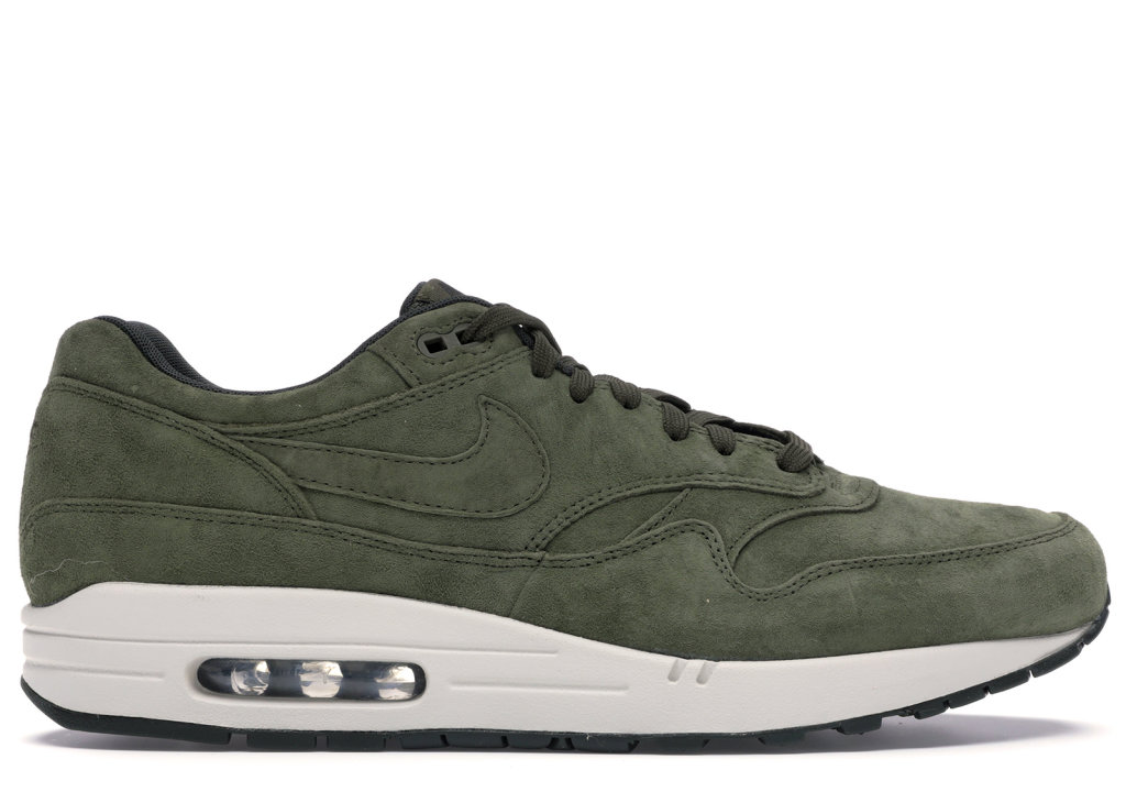 Nike Air Max 1 Olive Canvas Suede Olive Canvas/Sequoia-Light Bone-Olive Canvas (875844-301)