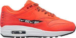 Nike Air Max 1 Overbranding Bright Crimson (W) Bright Crimson/Bright Crimson-Black (881101-602)