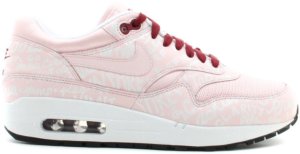 Nike Air Max 1 Powerwall Pink Aluminum Pink/Aluminum Pink-White (314199-661)