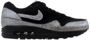 Nike  Air Max 1 Premium Black (W) Black/Metallic Hematite-Black (454746-005)