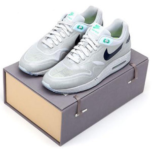 Nike Air Max 1 SP CLOT “Kiss of Death” (Special Box) (2013) NEUTRAL GREY/OBSIDIAN-GAMMA GREEN (636462-043)