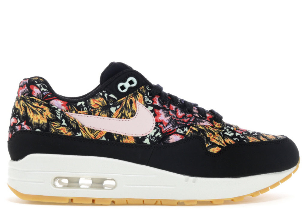 Nike Air Max 1 Spring Mix (W) Black/Silt Red-Summit White-Gum Yellow (633737-003)