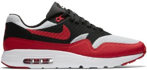 Nike  Air Max 1 Ultra Pure Platinum Black Gym Red Pure Platinum/Black-White-Gym Red (819476-005)