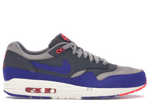Nike  Air Max 1 Ultramarine Dark Grey Medium Grey/Ultramarine-Dark Grey-Seal Red (537383-006)