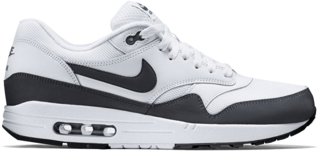 Nike Air Max 1 White Dark Grey White/Dark Grey-Black (537383-126)