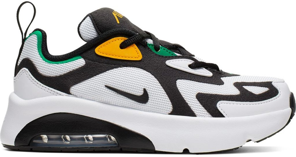 Nike Air Max 200 Rasta (PS) White/Bright Crimson-University Gold-Black (AT5628-100)