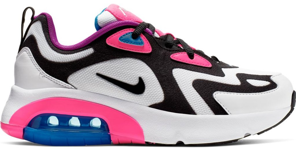 Nike Air Max 200 White Hyper Pink Black (GS) White/Hyper Pink-Photo Blue-Black (AT5630-100)