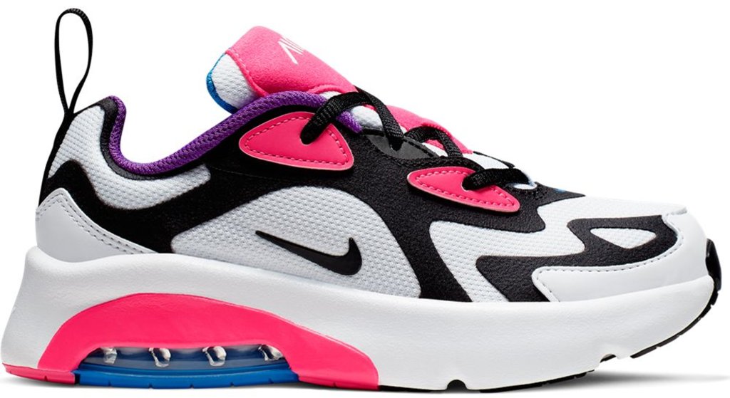 Nike Air Max 200 White Hyper Pink Black (PS) White/Hyper Pink-Photo Blue-Black (AT5631-100)