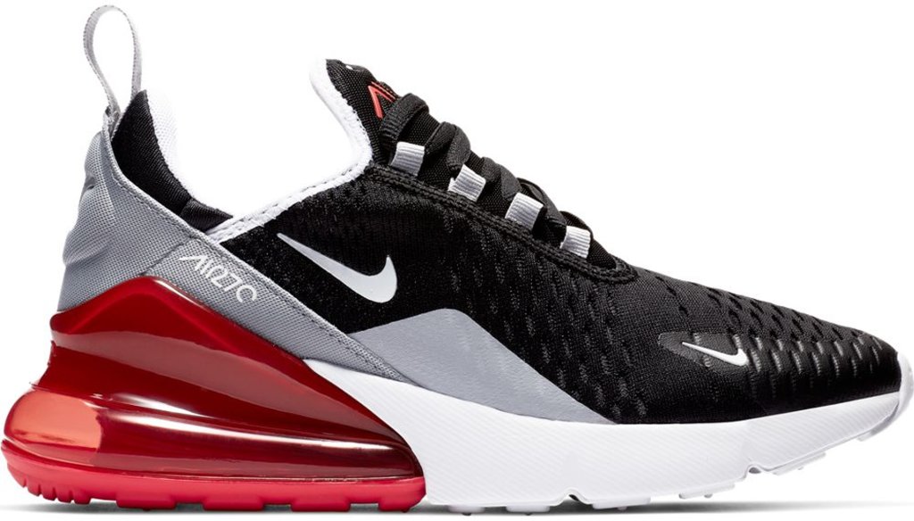 Nike Air Max 270 Black Ember Glow Wolf Grey (GS) Black/Ember Glow-Wolf Grey-White (943345-013)