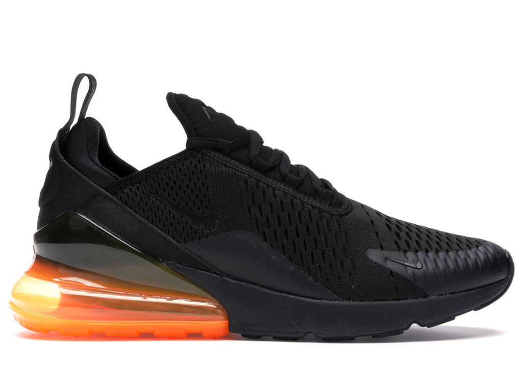 Nike Air Max 270 Black Total Orange Black/Black-Total Orange (AH8050-008)