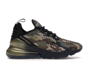 Nike Air Max 270 Doernbecher 2018 (GS) Black/Metallic Gold-Medium Olive-Fauna Brown-Desert (BV7249-001)