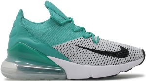 Nike Air Max 270 Flyknit Clear Emerald (W) Clear Emerald/Black-Pure Platinum-White (AH6803-300)