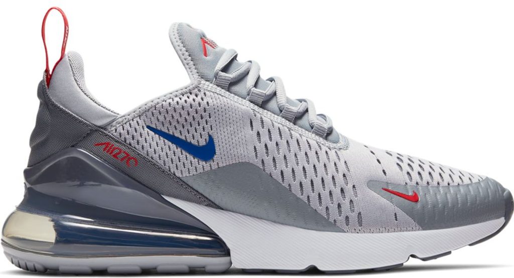 Nike Air Max 270 Grey Royal Red Wolf Grey/Game Royal-University Red (CD7338-001)