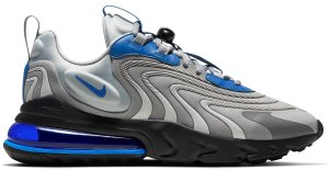 Nike Air Max 270 React Eng Light Smoke Grey Battle Blue Light Smoke Grey/Smoke Grey-Black-Battle Blue (CJ0579-001)