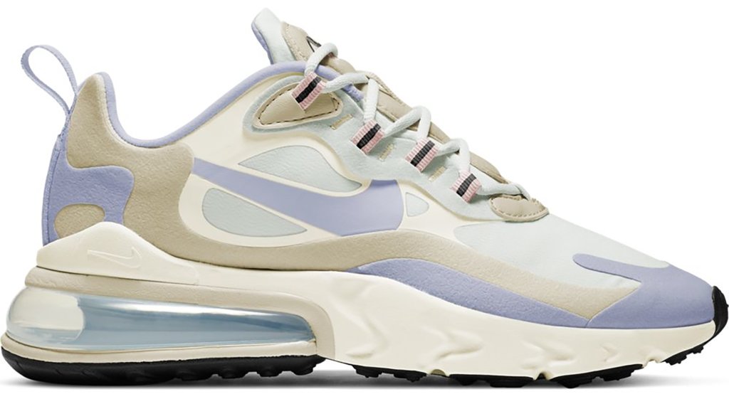 Nike Air Max 270 React Fossil Ghost (W) Summit White/Fossil-Sail-Ghost (CT1287-100)