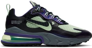 Nike  Air Max 270 React Future Swoosh Black/Cool Grey-Court Purple-Vapor Green (CT1617-001)