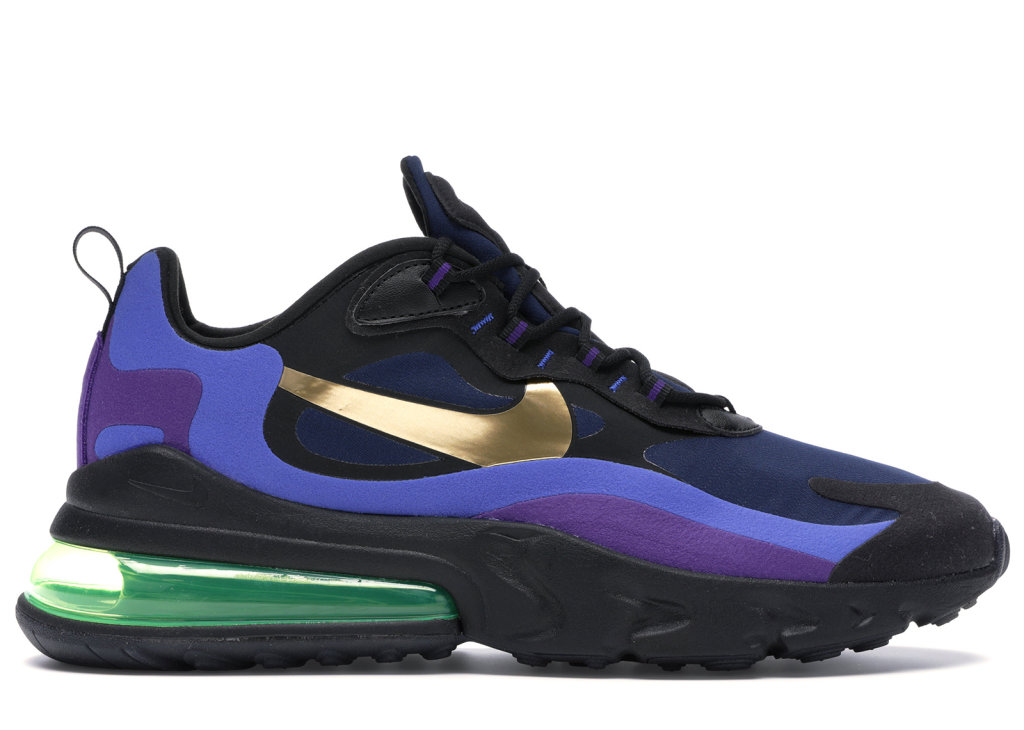 Nike Air Max 270 React Heavy Metal Black/Deep Royal Blue/Hyper Royal (AO4971-005)