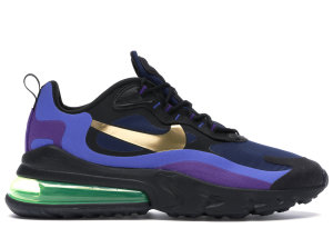 Nike  Air Max 270 React Heavy Metal Black/Deep Royal Blue/Hyper Royal (AO4971-005)