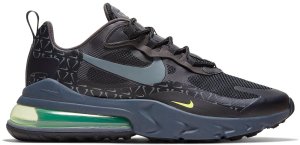 Nike  Air Max 270 React Just Do It Pack Black Black/Wolf Grey-Green-Volt (CT2538-001)