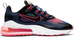 Nike Air Max 270 React Midnight Navy Hyper Pink (W) Midnight Navy/Flash Crimson-Hyper Pink-Black (CK6929-400)