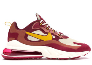 Nike Air Max 270 React Noble Red Team Gold Noble Red/Team Gold-Dusty Peach-Dark Sulfur (AO4971-601)
