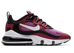 Nike  Air Max 270 React Noble Red (W) White/Black.Noble Red/Vivid Purple (CI3899-600)