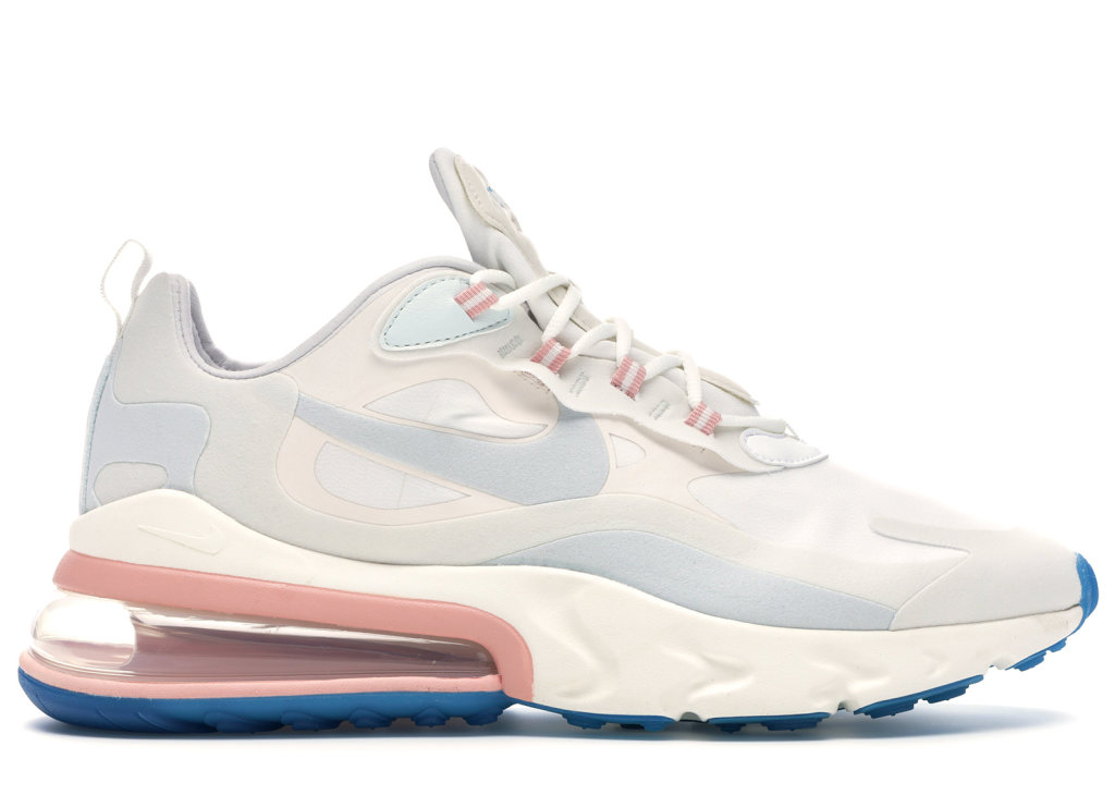 Nike Air Max 270 React American Modern Summit White Summit White Summit White Bleached Coral Desert Sand White Ao4971 100