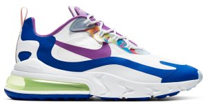 Nike  Air Max 270 React White Berry Royal White/Berry-Game Royal-Electric Green (CW0630-100)