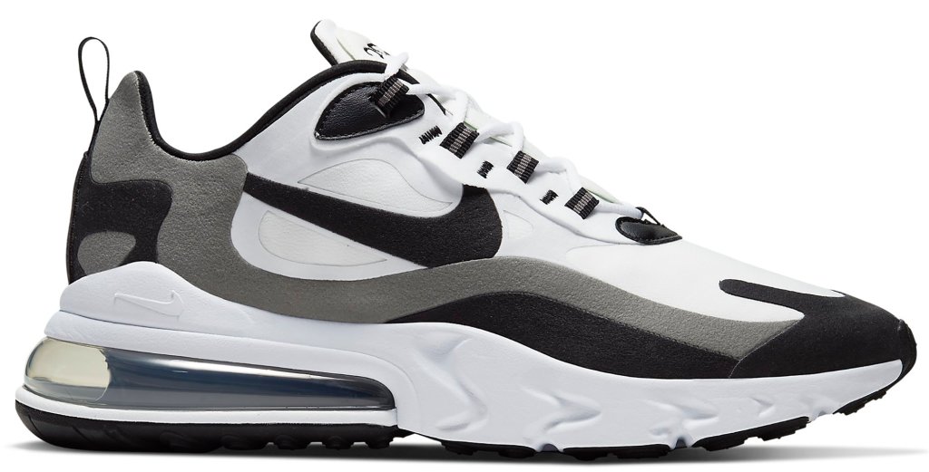 Nike Air Max 270 React White Black Metallic Pewter White/Black-Metallic Pewter (CT1264-101)