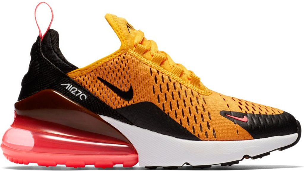 Nike Air Max 270 University Gold (GS) University Gold/Black-Hot Punch-White (943345-700)