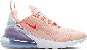 Nike  Air Max 270 Washed Coral Football Grey (W) Washed Coral/White-Football Grey-Track Red (CW5589-600)