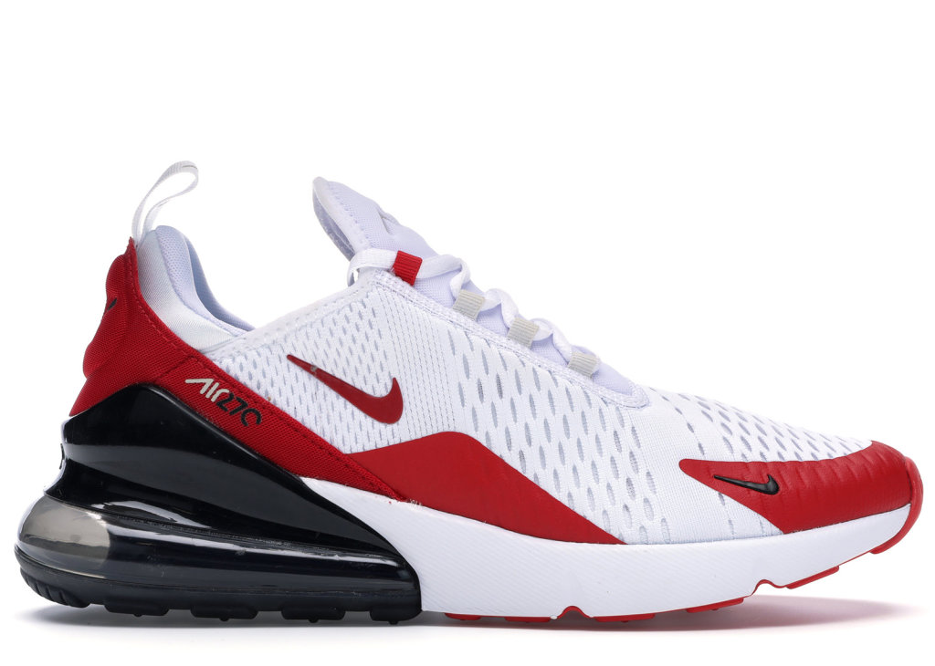 Nike Air Max 270 White Anthracite University Red White/Anthracite-Cool Grey-University Red (CJ0550-100)