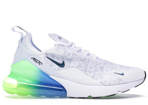 Nike Air Max 270 White Lime Blast Photo Blue White/Lime Blast-Photo Blue-White (AQ9164-100)