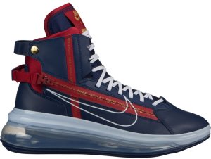 Nike Air Max 720 Saturn Olympic Midnight Navy/White-Gym Red-Metallic Gold (AO2110-400)