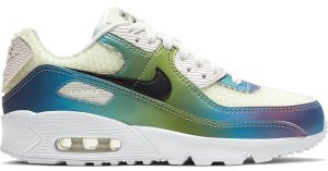 Nike Air Max 90 Bubble Pack White (GS) Summit White/Black-Multi-Color-White (CT9631-100)