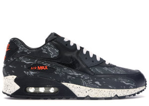 Nike Air Max 90 Atmos “Black Tiger Camo” Black/Black-Dark Charcoal-Orange Blaze (333888-024)