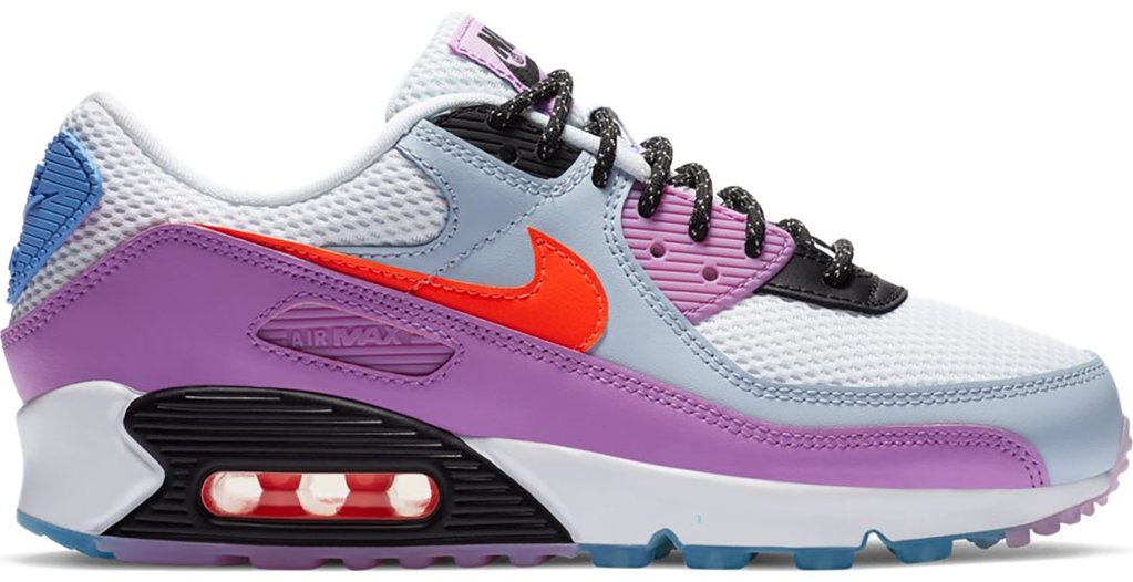 Nike Air Max 90 Carnival (W) White/Hyper Crimson-Violet Star (CW6029-100)