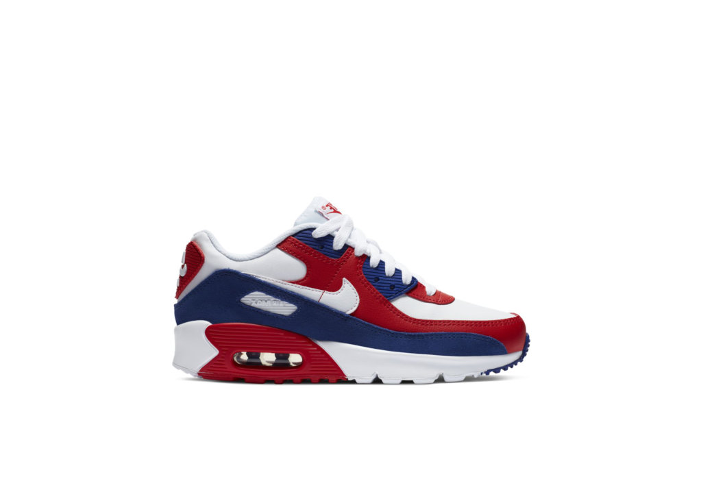 Nike Air Max 90 Deep Royal University Red (GS) White/Deep Royal/University Red (DA9022-100)