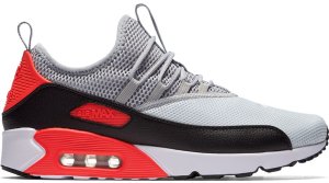 Nike Air Max 90 EZ Wolf Grey Bright Crimson Wolf Grey/Cool Grey-Black-Bright Crimson-White (AO1745-002)