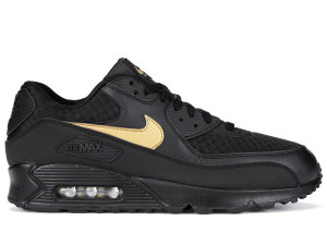 Nike Air Max 90 Essential Black Gold Black/Metallic Gold (AV7894-001)