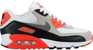 Nike Air Max 90 Infrared (W) White/Cool Grey-Neutral Grey-Black (742455-100)