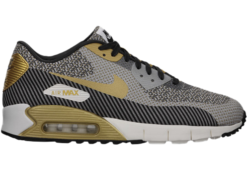 Nike Air Max 90 Jacquard Gold Hypervenom Ivory/Metallic-Gold/Metallic-Silver (669822-100)