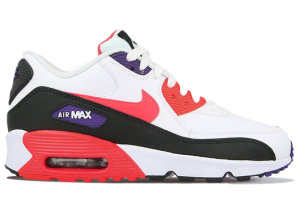 Nike Air Max 90 LTR White Crimson (GS) White/Crimson/Black (833412-117)