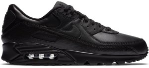 Nike Air Max 90 Leather Triple Black (2020) Black/Black-Black (CZ5594-001)