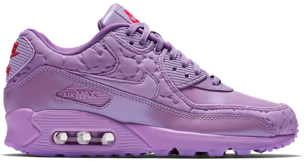 Nike Air Max 90 Paris Macaroon (W) Purple/Fucshia Glow-Chilling Red (813150-500)